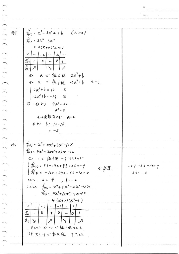 メジアン数学演習IAIIB 254-259