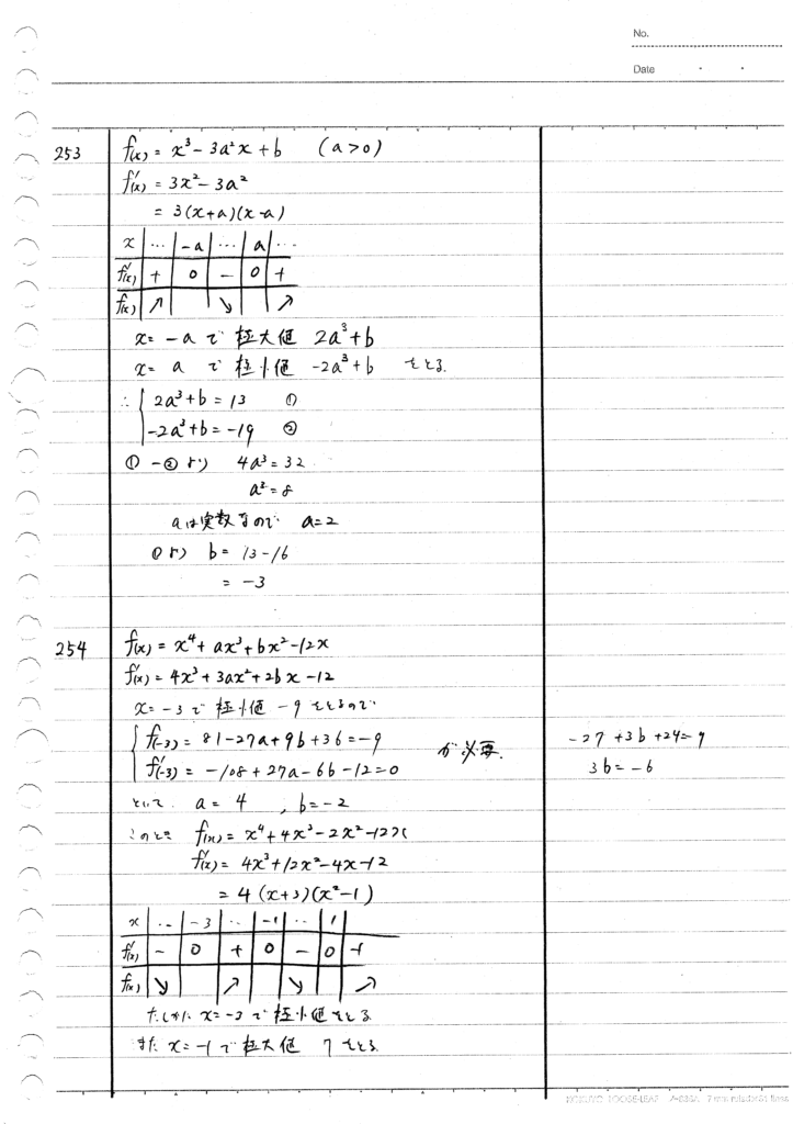四訂版メジアン数学演習IAIIB 253-258